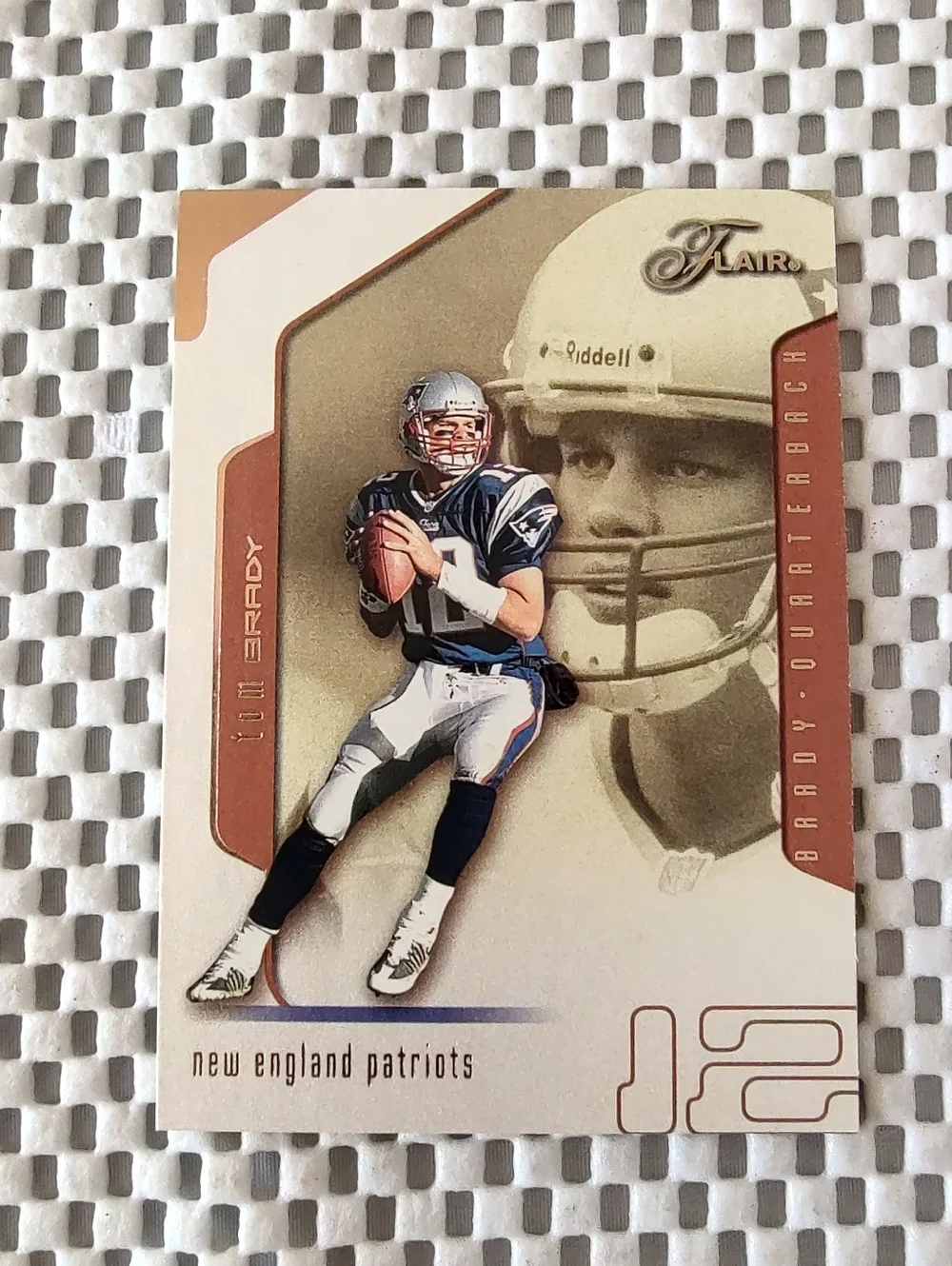 Tom Brady New England Patriots Trading Card As shown Smoke/pet free